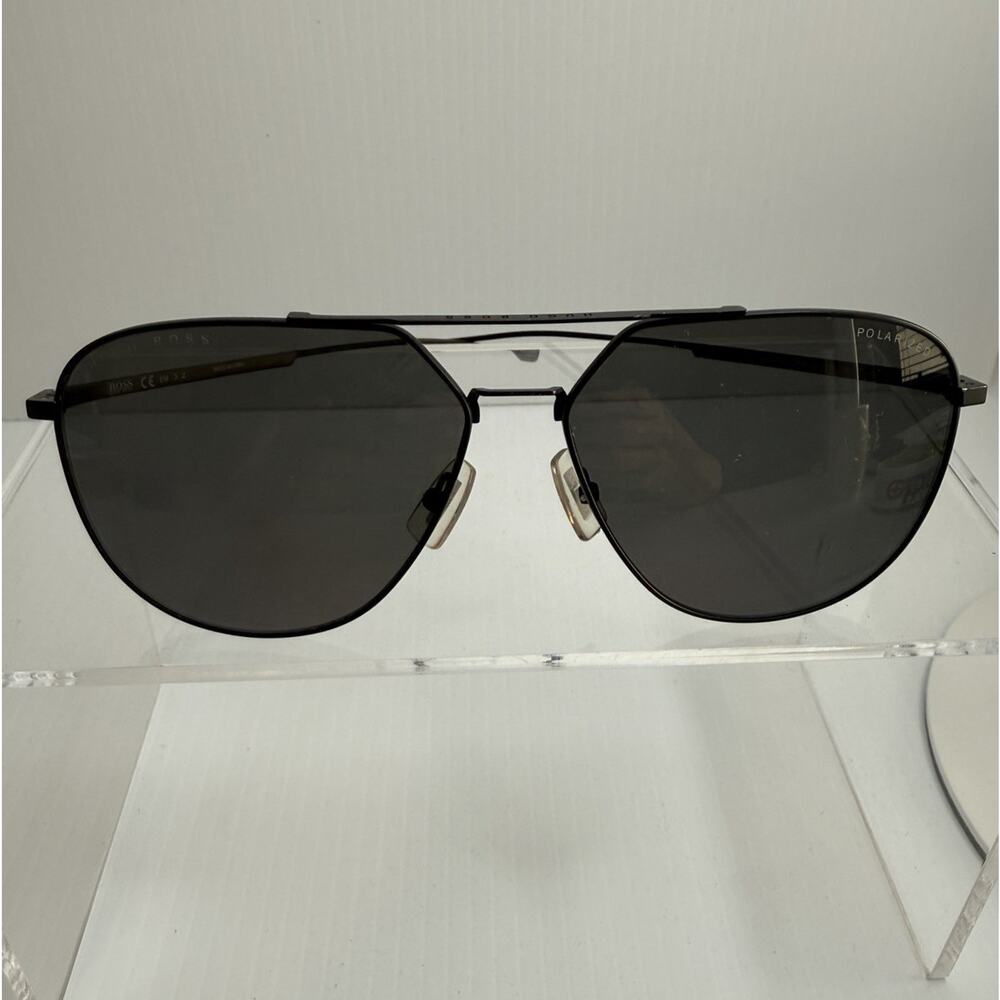 Hugo Boss Titanium Geometric Aviator Sunglasses Black 0994 Frames Only